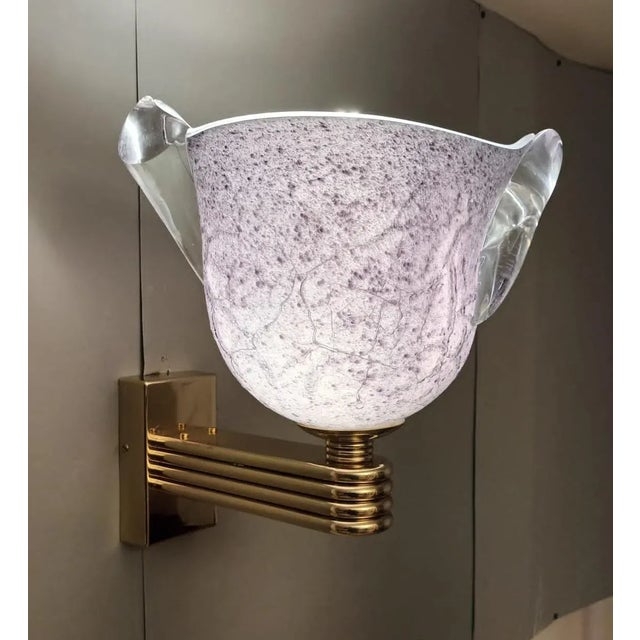 21st Century Purple Helmet Sconces, a Pair For Sale - Image 11 of 12