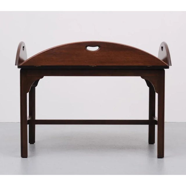 Wood Mahogany Tray Table by Bevan Funnell, England, 1960s For Sale - Image 7 of 10