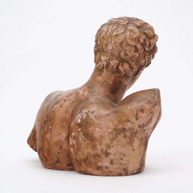 Terracotta Vintage French Hermes Bust For Sale - Image 9 of 9