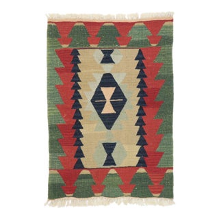 Vintage Persian Shiraz Kilim Rug - 02'00 X 02'10 For Sale