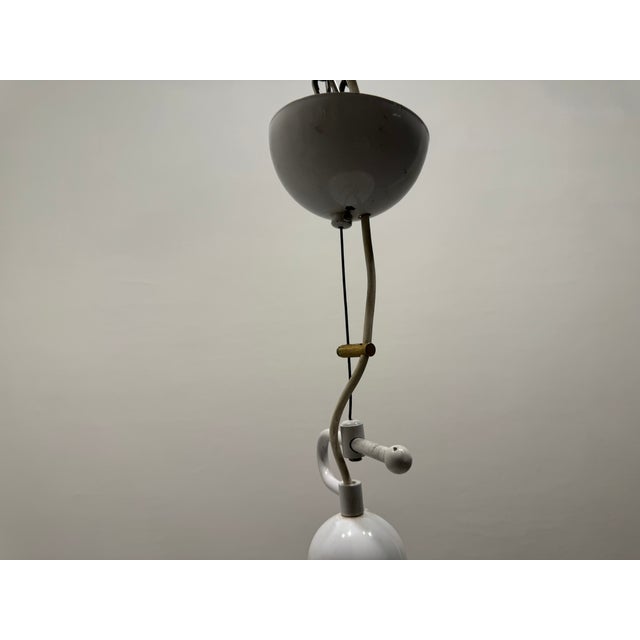 Large Black and White Murano Glass Pendant, 1970s For Sale - Image 7 of 13