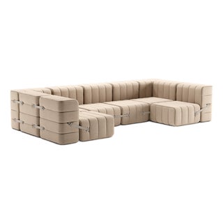 Curt Modular Set Flexible U-Sofa from Ambivalenz, Set of 15 For Sale