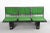 Italian Green Fabric & Enameled Steel Bench by Marco Fantoni for Tecno, 1982 For Sale - Image 3 of 15