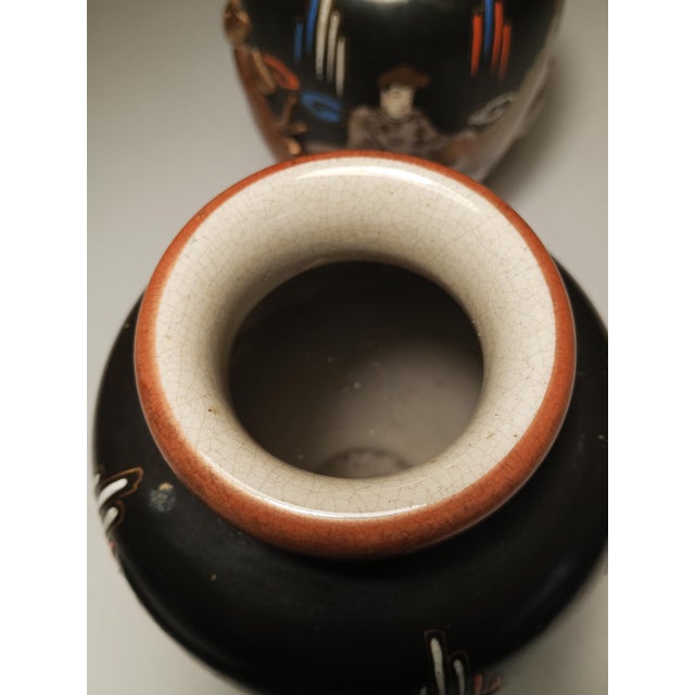 Ceramic Satsuma Vases, Late 19th Century, Set of 2 For Sale - Image 14 of 15