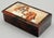 Antique French Papier Mache Box With Hound Dogs For Sale - Image 4 of 8