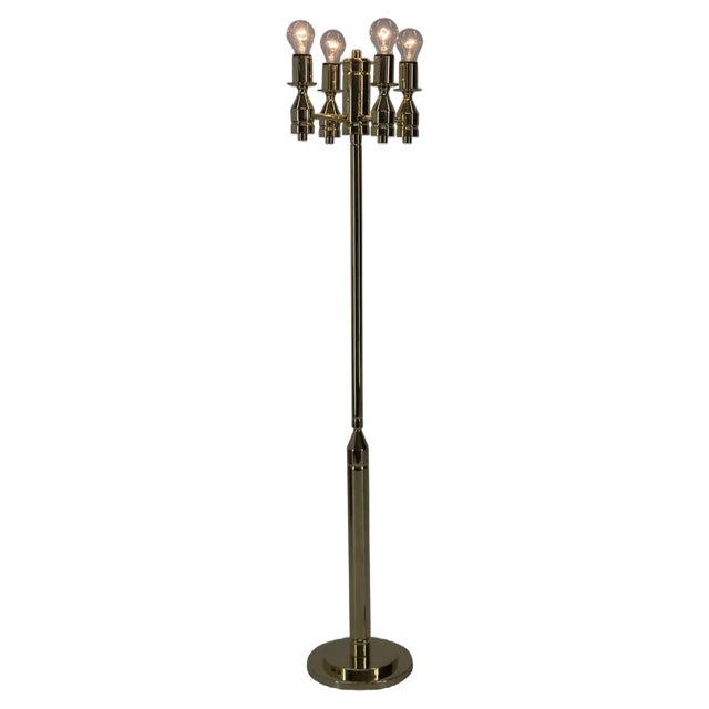 Brass Floor Lamp, 1970s For Sale