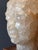 Fine Large Rock Crystal Hand Carved Head of Buddha on the Wood Base For Sale - Image 11 of 15