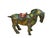 1990s Vintage Chinese Turquoise Blue Flower Cloisonné Enamel Horse Statue For Sale - Image 5 of 12