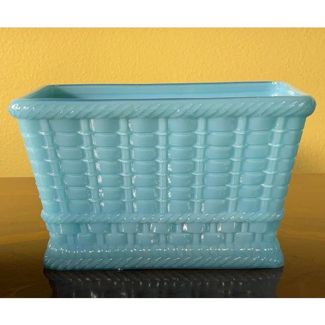 1960s Rare & Radiant Blue Milk Glass Collection: Fenton & More - A Must-Have for Collectors! For Sale - Image 5 of 12