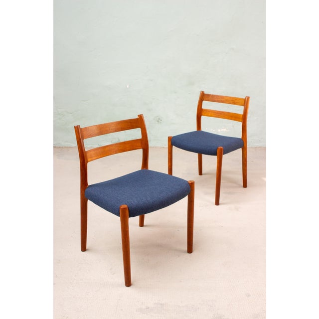 Danish Model No. 84 Chairs in Teak by Niels Otto Möller, 1960s, Set of 2 For Sale - Image 13 of 18