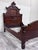 Late 19th Century Antique Full Size Monumental Victorian Renaissance Revival Walnut Burl Wood Bed For Sale - Image 5 of 9