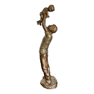Mark Hopkins Bronze Sculpture Father and Son