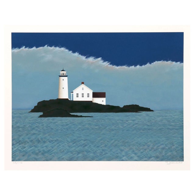 Theodore Jeremenko Island Lighthouse Silkscreen For Sale