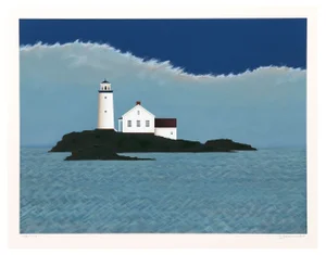 Theodore Jeremenko Island Lighthouse Silkscreen