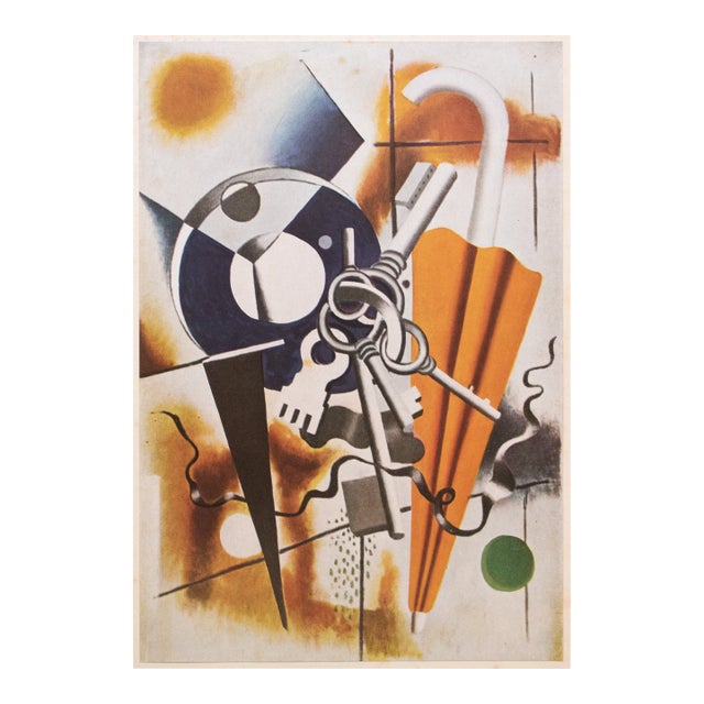1948 After Fernand Léger "Composition With Umbrella and Keys", First Edition Offset Lithograph For Sale