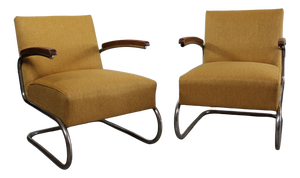 Bauhaus S 411 Chairs from Thonet, 1935, Set of 2