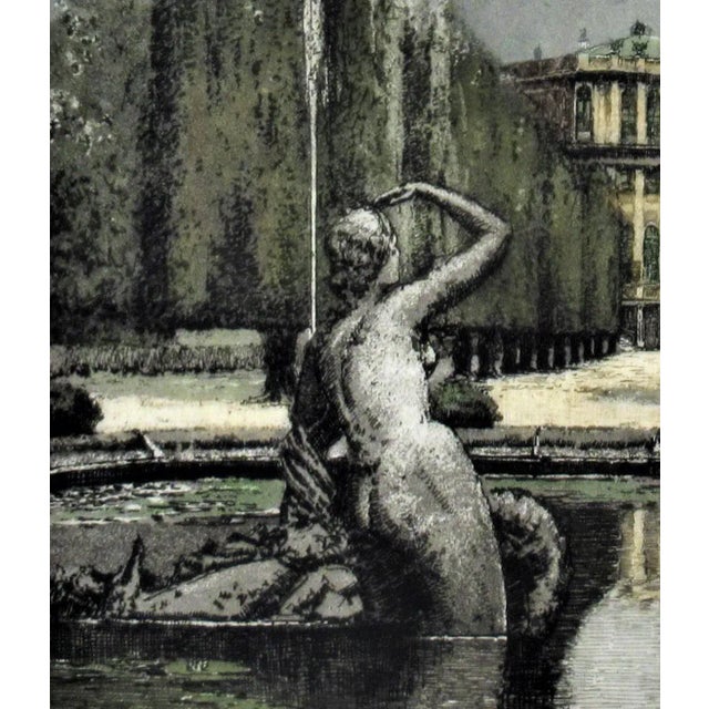 Realism Josef Eidenberger, Vienna, Schoenbrunn Castle, Circa 1960 For Sale - Image 3 of 6