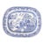 Large 19th Century English Staffordshire Ironstone Blue Willow Platter For Sale
