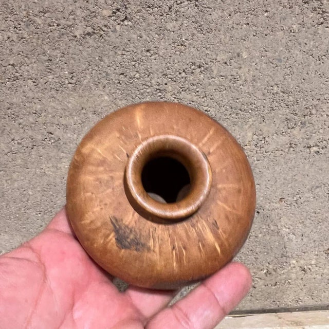 1970s Modernist Vase Burl and Birch Wood For Sale In San Diego - Image 6 of 15