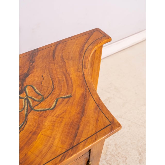 Adams Style Paint Decorated 2 Door Server Commode For Sale - Image 9 of 18