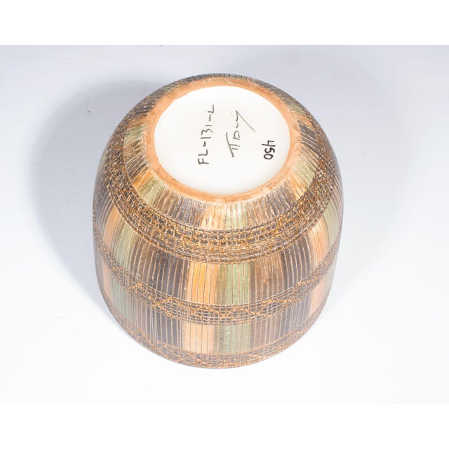Mid 20th Century Bitossi Seta Italian Ceramic Planter Pot For Sale - Image 5 of 6