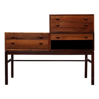 Swedish Casino Table in Rosewood by Sven Engstrom & Gunnar Myrstrand for Tingstroms, 1960s For Sale