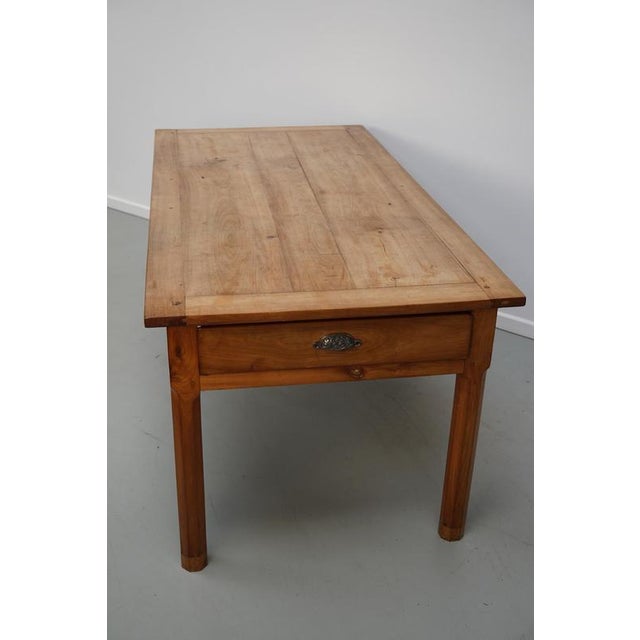 Antique 19th Century French Cherry Farmhouse Dining Table For Sale - Image 17 of 18