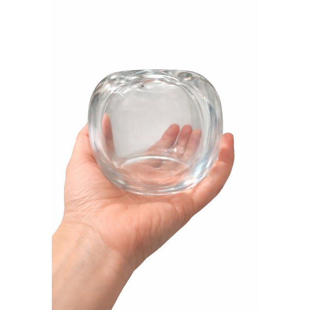 1970s Vintage Crystal Stella Polaris Vase by Vicke Lindstrand for Orrefors, 1970s For Sale - Image 5 of 8