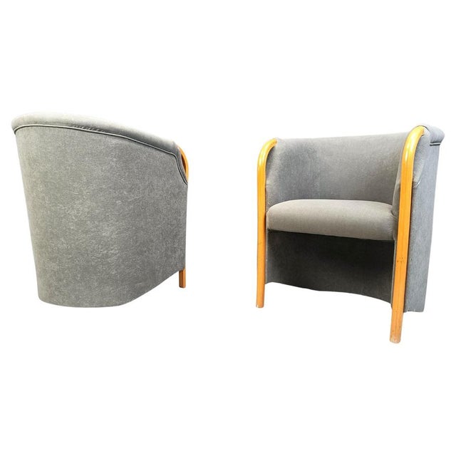 Italian Armchairs, 1980s, Set of 2 For Sale - Image 9 of 9