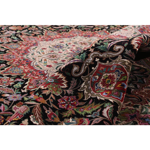 Vintage Chinese Tabriz Rug, 09'01 X 12'04 For Sale In Dallas - Image 6 of 10
