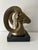Brass Vintage Mid Century Bronze Ram on Marble Base For Sale - Image 8 of 12