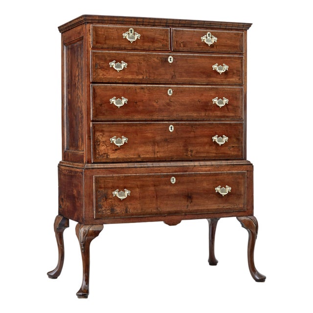 Late 17th Century William and Mary Walnut Chest on Stand, 1690s For Sale