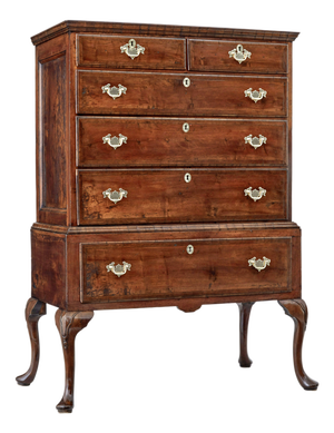 Late 17th Century William and Mary Walnut Chest on Stand, 1690s