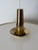 Metal Swedish Modern Minimalist Brass and Silk Drum Pendant Light, 1970 For Sale - Image 7 of 16