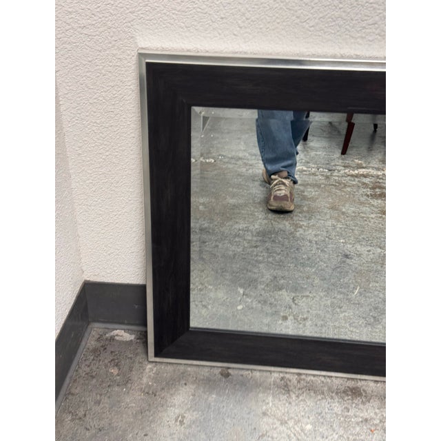 Bp Industries Contemporary Framed Wall Mirror For Sale - Image 4 of 12