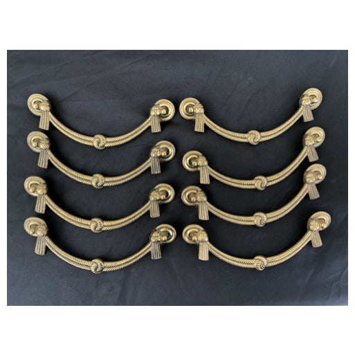 Brass Braided Rope Drawer Pulls Set of 8 Chairish