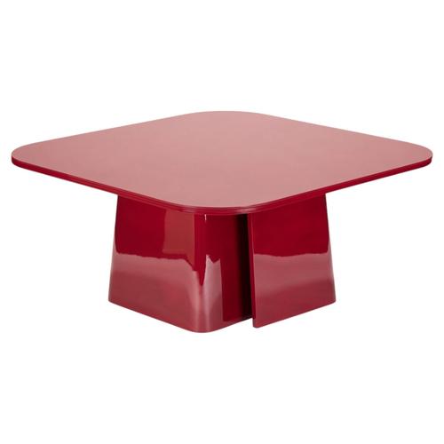 Ooma Burgundy Lacquered Glass Dining Table by Reda Amalou Design For Sale - Image 9 of 9