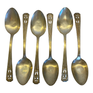 Vintage Harmony House Silverplated Serving Spoons - Set of 6