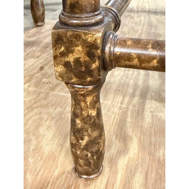Faux Bamboo Tortoise Shell, Brass and Glass Coffee Table, Baker For Sale - Image 12 of 14