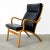 Mid 20th Century Bentwood Beech Armchair With Black Leather Attributed to Stouby For Sale In Boston - Image 6 of 9