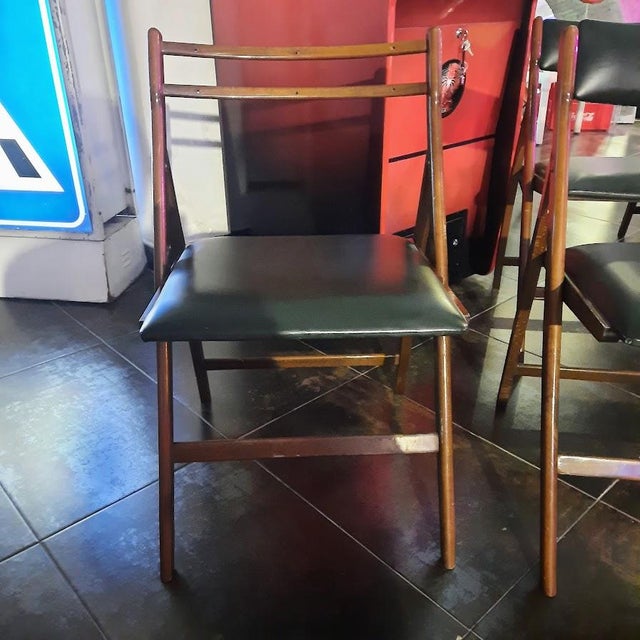 1960s Eden Chairs attributed to Gio Ponti for Fratelli Reguitti, 960s, Set of 6 For Sale - Image 5 of 6