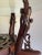 Wood Mid 20th Century Asian Rosewood Hongmu Dragon Glass Side Table For Sale - Image 7 of 13