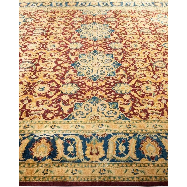 Solo Rugs Mogul, One-of-a-Kind Hand-Knotted Area Rug in Red, 8' 1" x 10' 1" For Sale - Image 4 of 8
