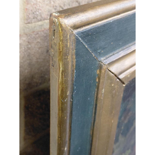 Wood Antique Framed "The Triumph of Bacchus" After Diego Velázquez Oil on Canvas For Sale - Image 7 of 14