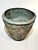 Large Vintage c.1996 Verdigris Patina Brass Embossed Leaf Vessel Weight: 47.51 lbs