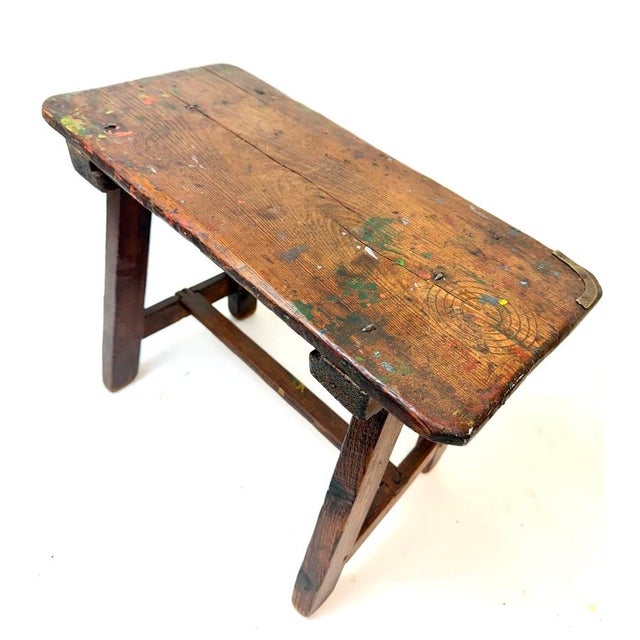 Spanish milking stool from the late 19th c or early 20th c. wonderful patina, can be used for many things.