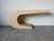 Beige 1980’s Postmodern Plastered Wood Geometric Waterfall Console Table For Sale - Image 8 of 12