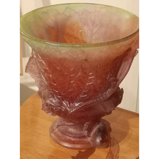 Purple Crystal Vase from Daum France For Sale - Image 4 of 13