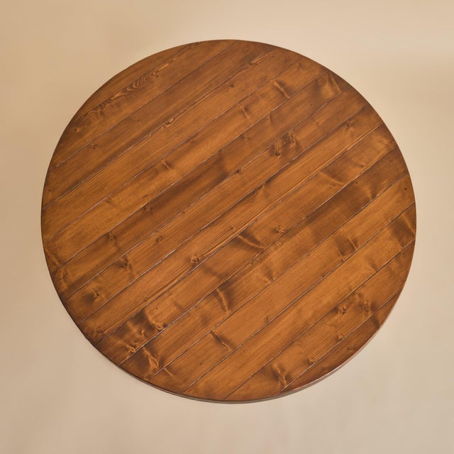 French Wood Dining Table in the manner of Georges Robert, 1960s For Sale - Image 12 of 12