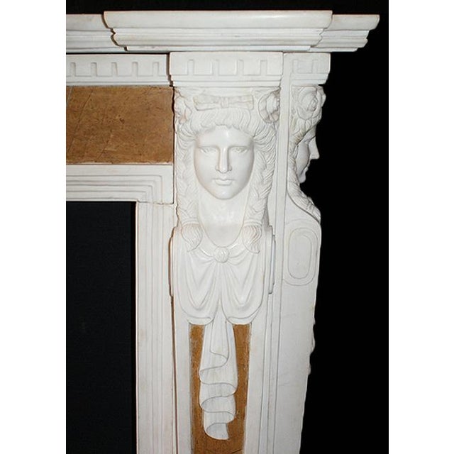 Antique Marble Mantel English Georgian Style For Sale In New York - Image 6 of 7